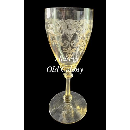 Heisey Old Colony glass goblet stemware