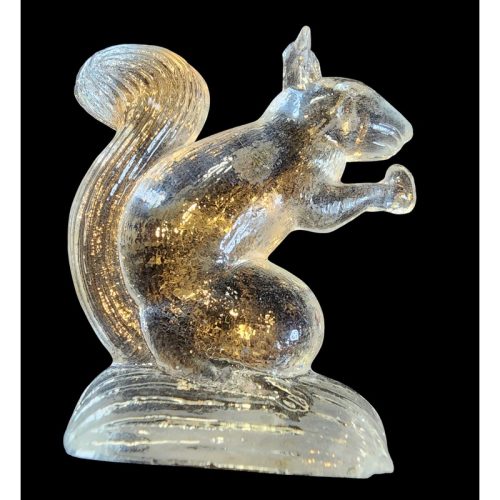 L.E. SMITH glass miniature Squirrel
