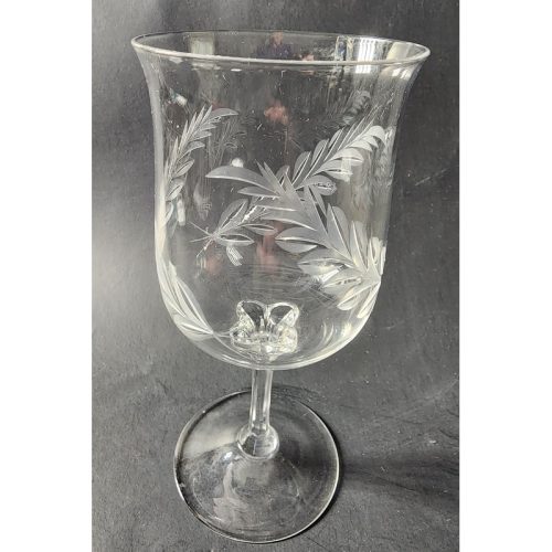 Lenox Cut glass LC1goblet Crystal Made in USA Mt Pleasant PA mouth blown