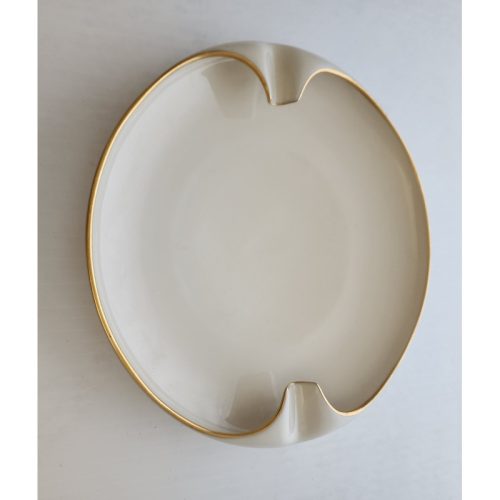 Sign lenox triangle dish Made in usa Gold mark