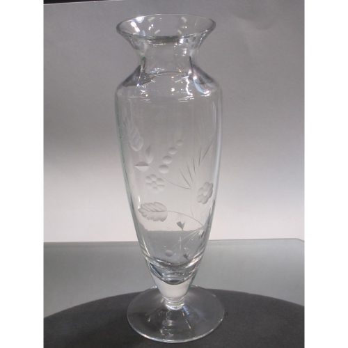 Signed Lenox HAND Cut glass bouquet vase Crystal Made in USA