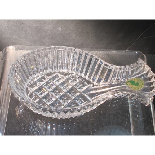 Signed Waterford crystal fish dish