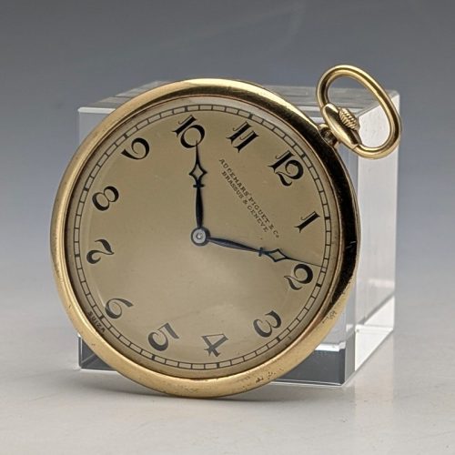 1928 Audemars Piguet Pocket Watch K18 Gold Thin Open Face In good working order