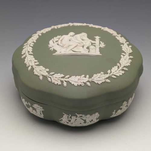 British Vintage Wedgwood Jasperware Box Accessory Case