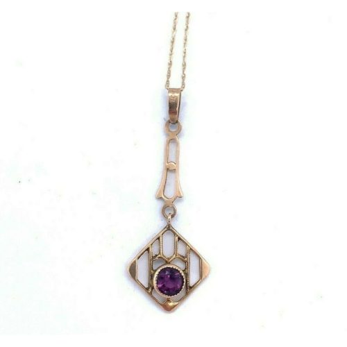 10K Yellow Gold Victorian Lavaliere Pendant (#J4969)