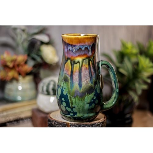 13-A New Earth Barely Flared Notched Stein Mug – TOP SHELF MISFIT, 20 oz.