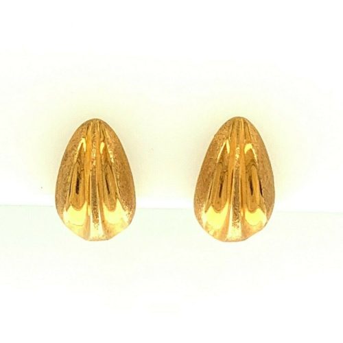 18k Yellow Gold Clip on Earrings (#J4779)
