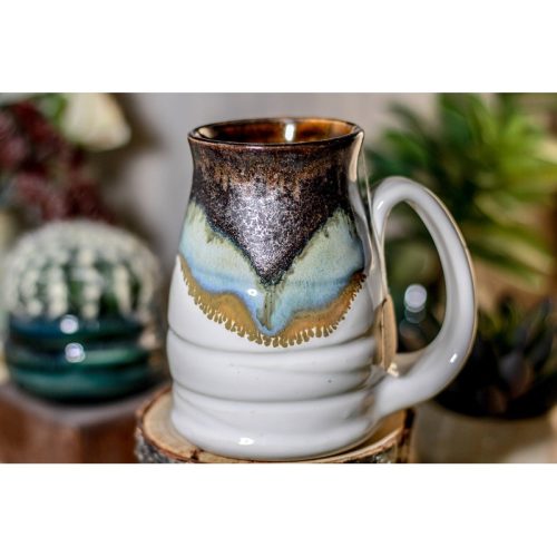 19-B Copper Agate Notched Stein Mug – ODDBALL MISFIT, 15 oz. – 20% off