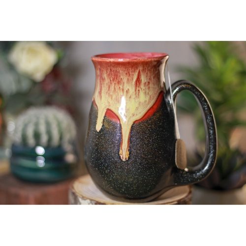 44-D Barely Flared Notched Mug – MISFIT, 15 oz. – 80% off – Not recommended as a drinking vessel.