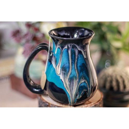 44-E Teal Grotto Barely Flared Notched Mug – MISFIT, 14 oz – 10% off