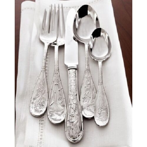 Japanese Bird Audubon by Ricci Stainless Steel Flatware Set 8 Service 40 pcs New