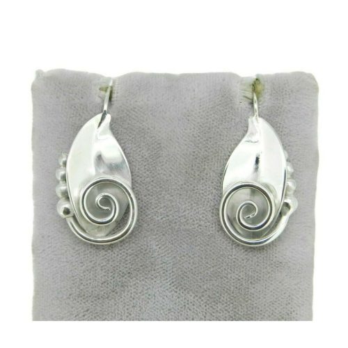 Sterling Handwrought La Paglia Earrings #220 (#J4757)