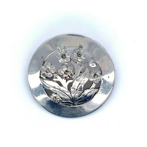 Sterling Handwrought Stavre Gregor Panis Floral Pin (#J4940)