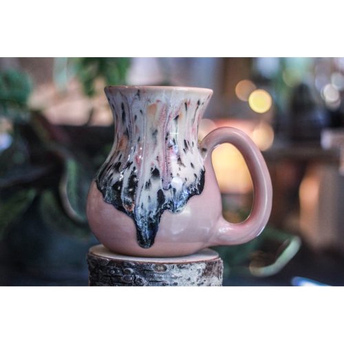01-D Granny’s Lace Flared Mug – TOP SHELF MISFIT, 24 oz.