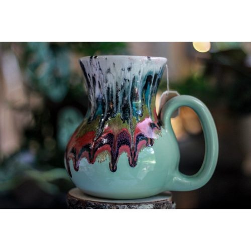 03-B Rainbow Grotto Flared Notched Mug – TOP SHELF MISFIT, 27 oz.