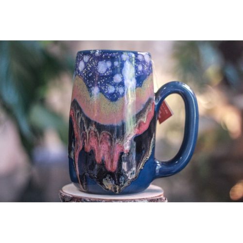 14-B Blue PROTOTYPE Notched Mug – TOP SHELF MISFIT, 23 oz.