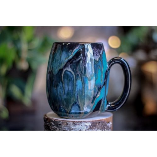 28-D Turquoise Grotto Notched Mug – MISFIT, 22 oz. – 30% off