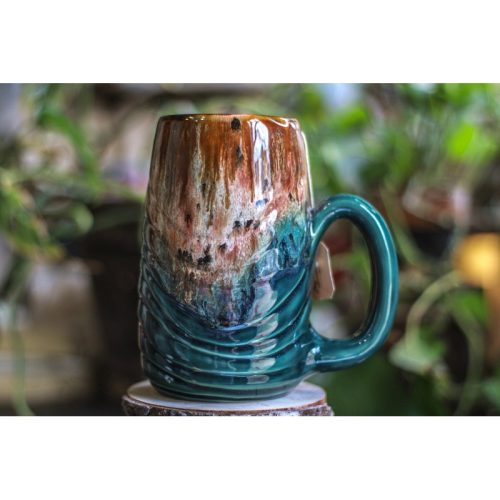 10-D Molten Cheetah Notched Textured Mug – MISFIT, 24 oz. – 15% off