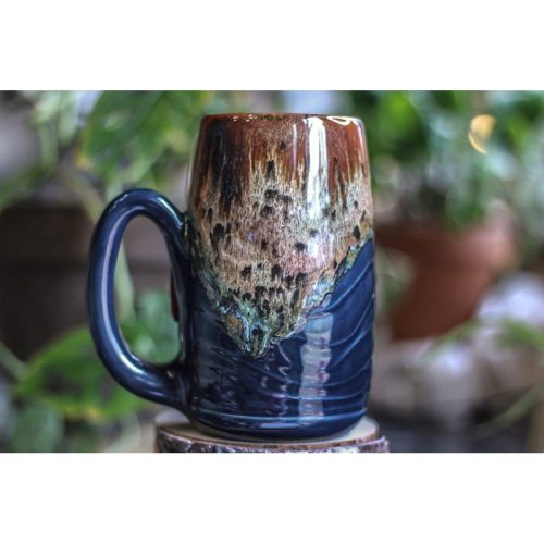 13-C Molten Rainbow Cheetah Notched Textured Acorn Mug – MISFIT, 24 oz. – 10% off