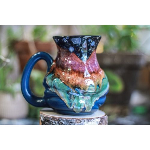 17-B Starry Night Flared Textured Mug – TOP SHELF MISFIT 21 oz.