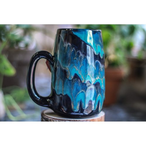 23-D Turquoise Grotto Notched Mug – MINOR MISFIT, 25 oz. – 10% off