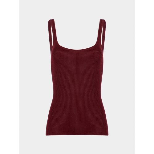 Cashmere Featherweight Ribbed Tank Top | Size: S