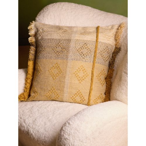 Ariadne Handwoven Wool and Alpaca Cushion (21.5in/55cm)