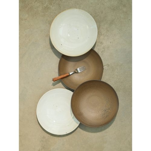 Concave Ceramic Plates (Set of 4)
