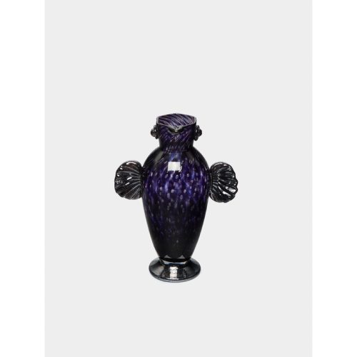 Crow Hand-Blown Glass Jug