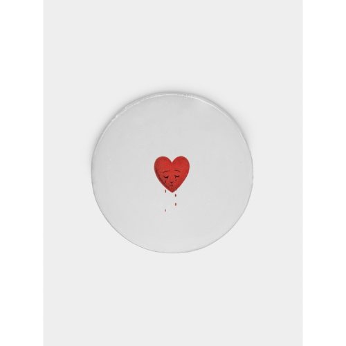 Crying Heart Hand-Glazed Ceramic Small Plate