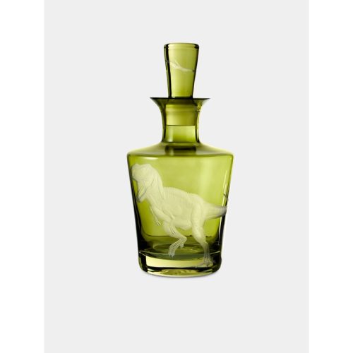 Dinosaur Hand-Engraved Crystal Decanter