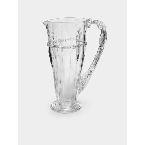 Hand-Blown Crystal Pitcher