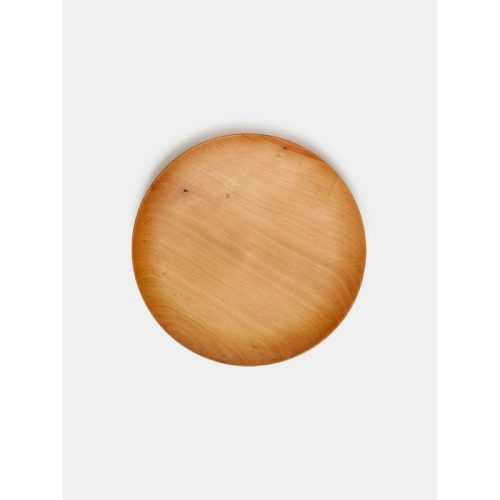 Hand-Turned Pear Wood Small Plate