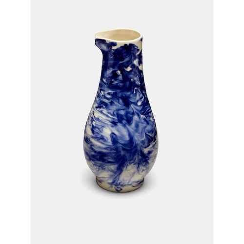 Indigo Storm Ceramic Jug