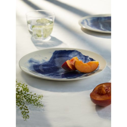 Indigo Storm Ceramic Salad/Dessert Plates (Set of 4)