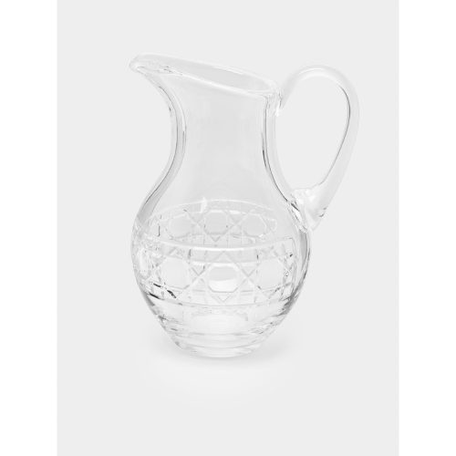 Jacquard Hand-Blown Crystal Water Pitcher