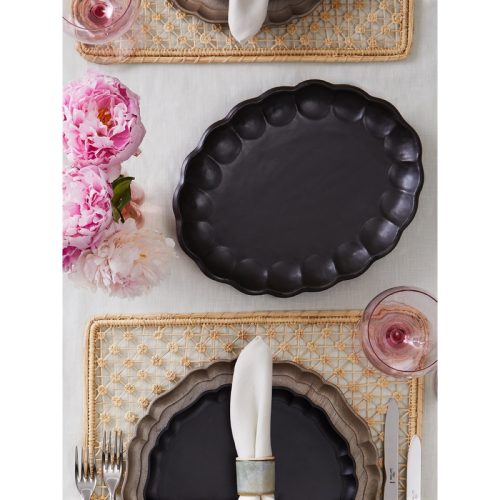 Rinka Ceramic Oval Dinner Plate