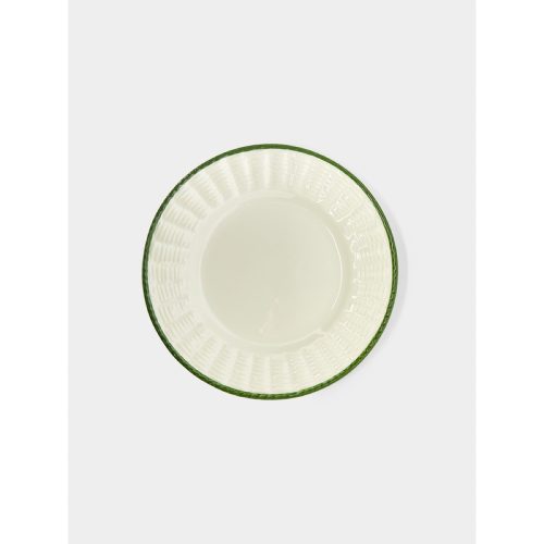 Wicker Hand-Painted Ceramic Salad/Dessert Plates (Set of 4)