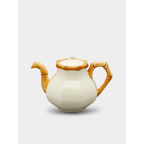 Bamboo Hand-Painted Ceramic Teapot
