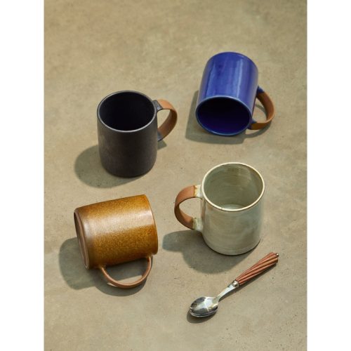 Ceramic Round Mugs (Set of 4)