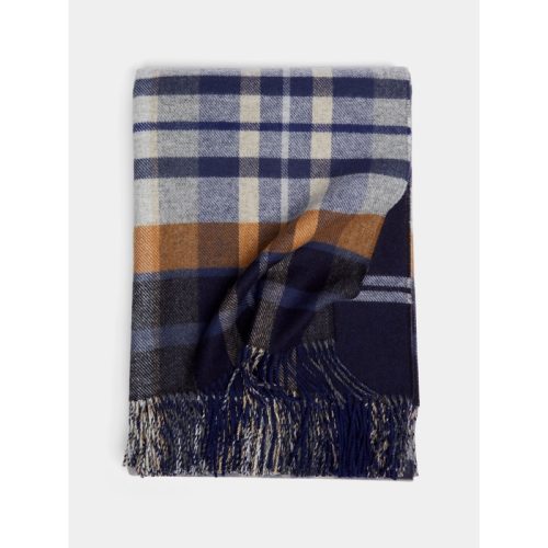 Double-Faced Wool Check Blanket (75in/1.9m)