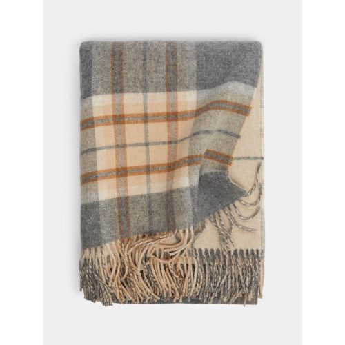 Double-Faced Wool Check Blanket (79in/2m)