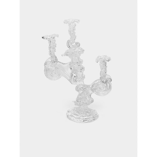 Hand-Blown Crystal Candelabra