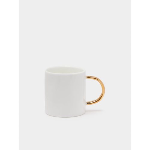 Hand-Painted 24ct Gold and Bone China Espresso Mugs (Set of 4)