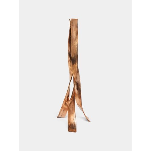 Nastro Hand-Cast Bronze Large Candle Holder