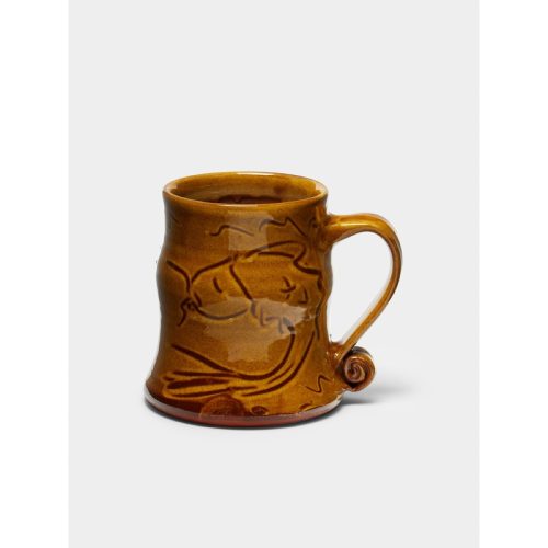 Slipware Fish Mugs (Set of 2)