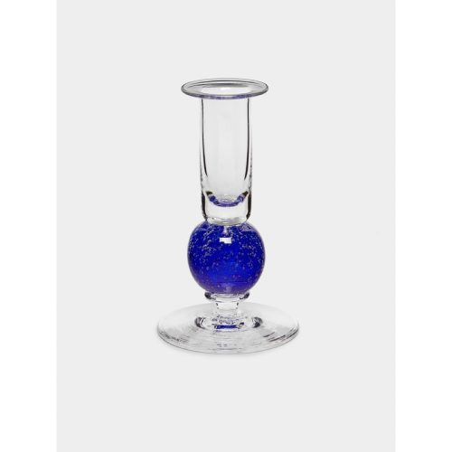 Stellar Hand-Blown Glass Candlesticks (Set of 2)