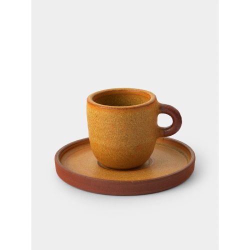 Terra Stoneware Espresso Cups and Saucers (Set 4)