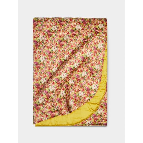 Floral Quilted Cotton Eiderdown Quilt (106in/2.7m)