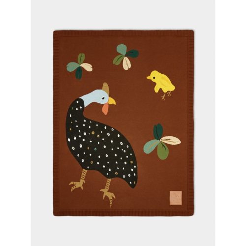 Guinea Fowl Wool Blanket (79in/2m)
